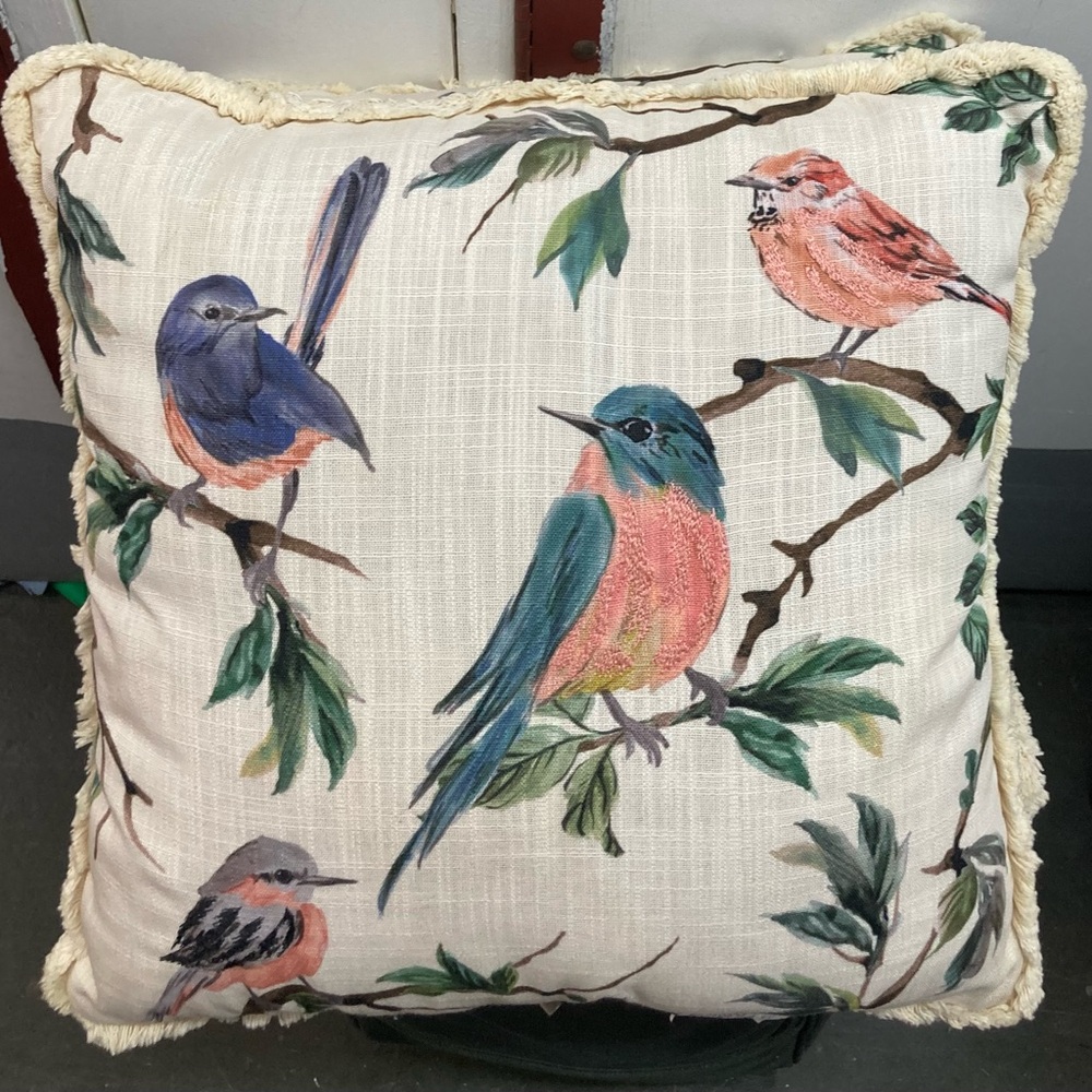 Bird Print Decorative Pillows